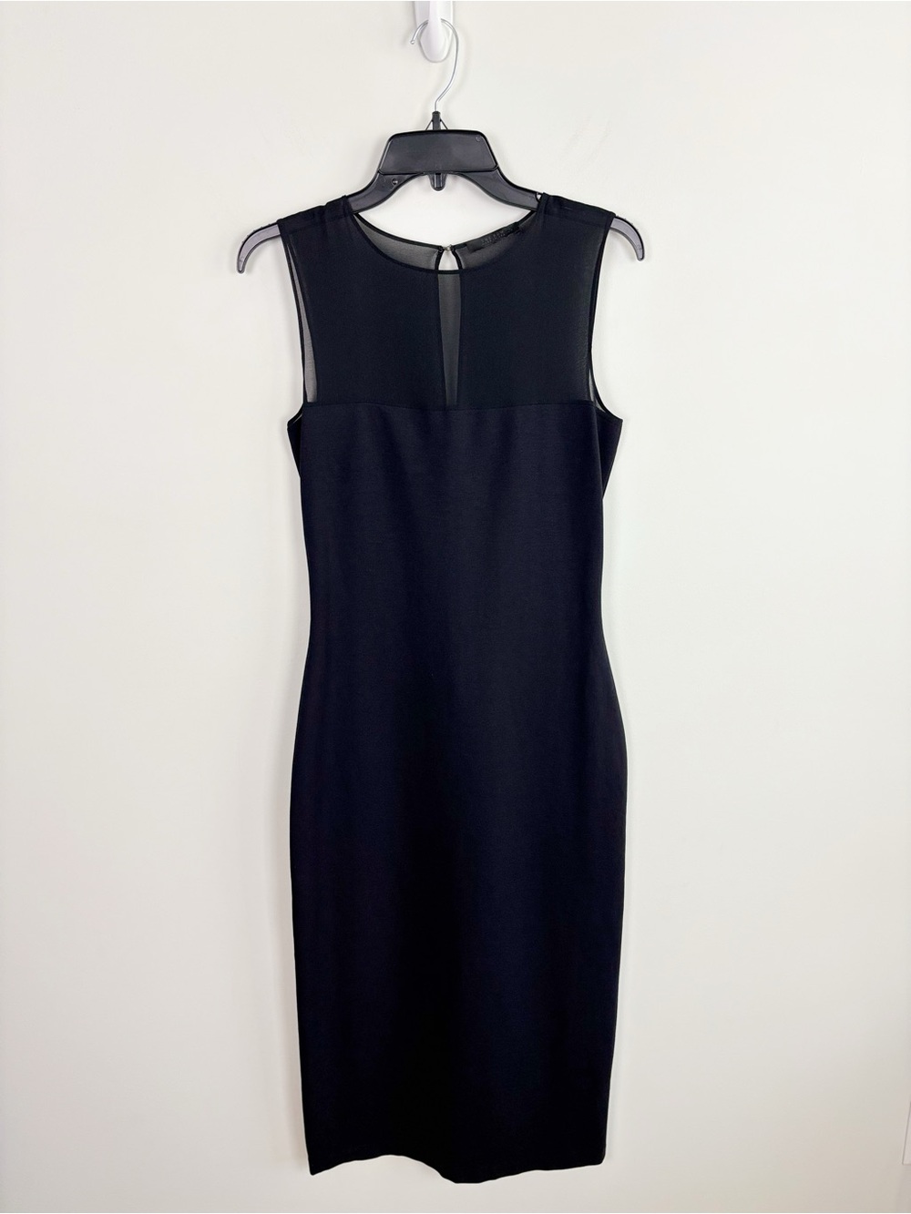 The Row Sheer Top Classic Midi Dress in Black Size M - Picture 3 of 15